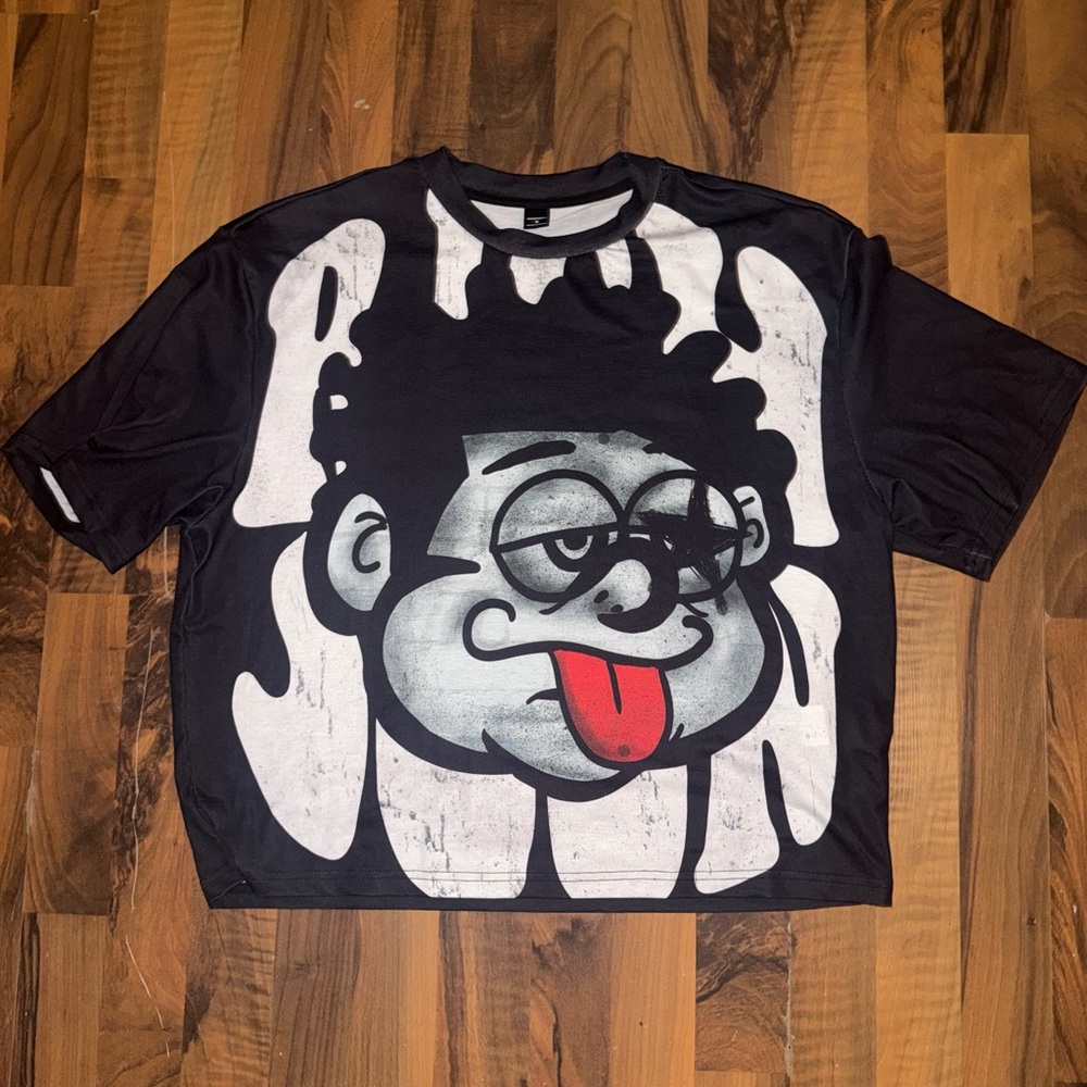 NFINITY Black and Gray Graphic T-Shirt